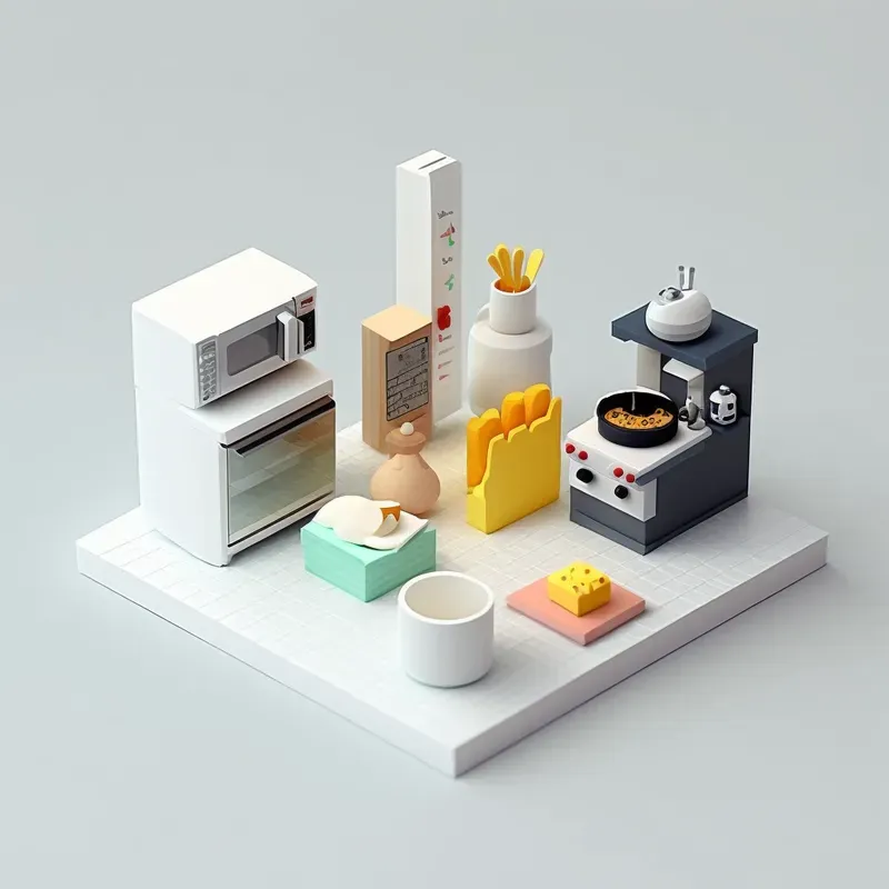 Minimalistic Food Set Ups