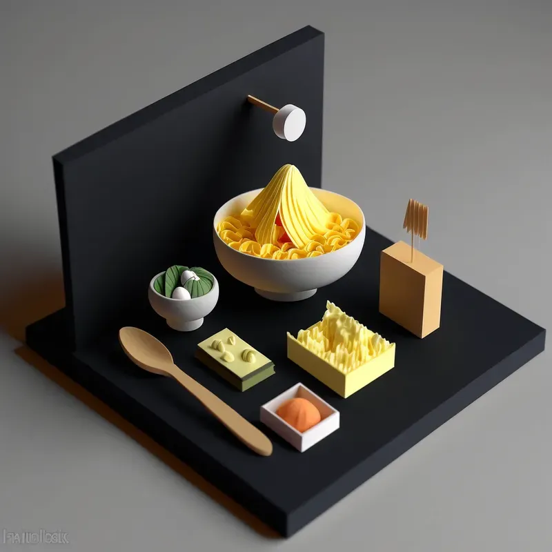 Minimalistic Food Set Ups