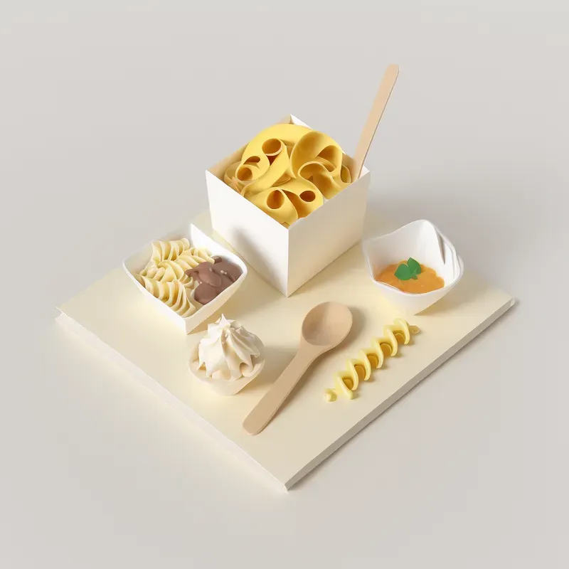 Minimalistic Food Set Ups