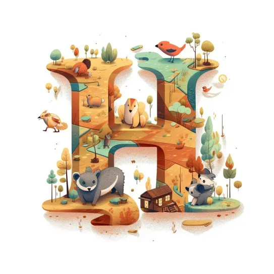 Cute Animal Letters