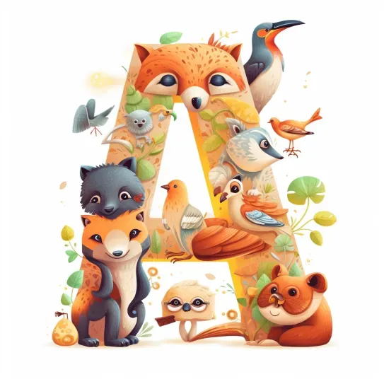 Cute Animal Letters