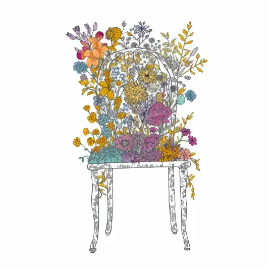 2D Flowery Illustrations