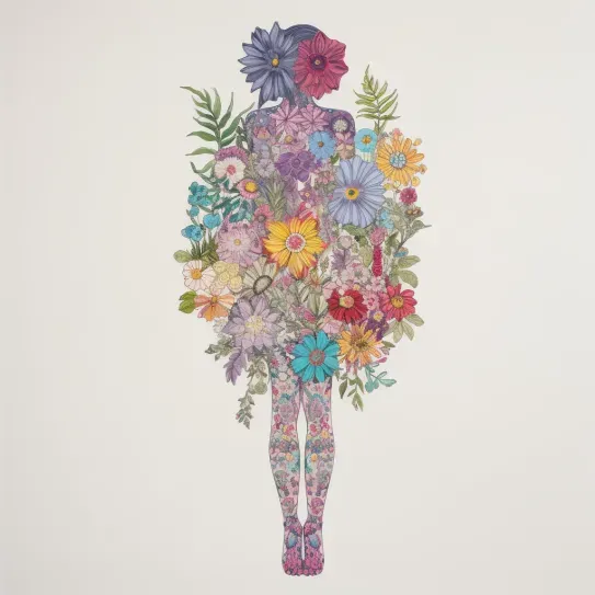 2D Flowery Illustrations