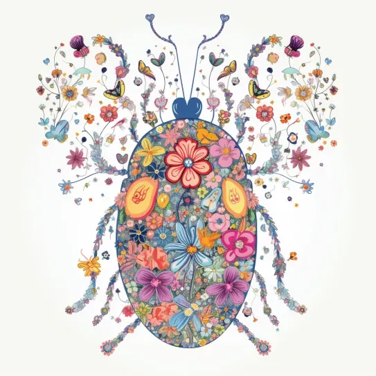 2D Flowery Illustrations