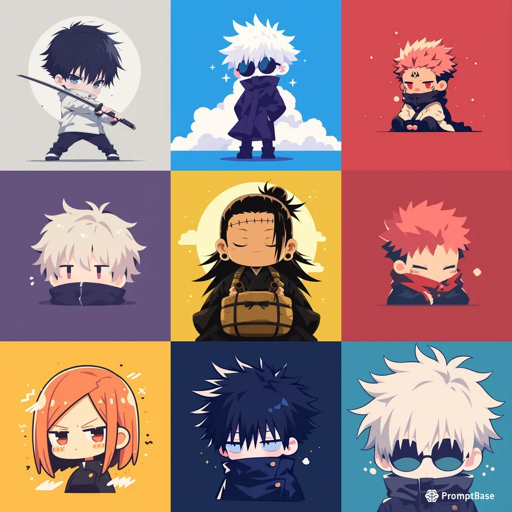Flat Anime Characters