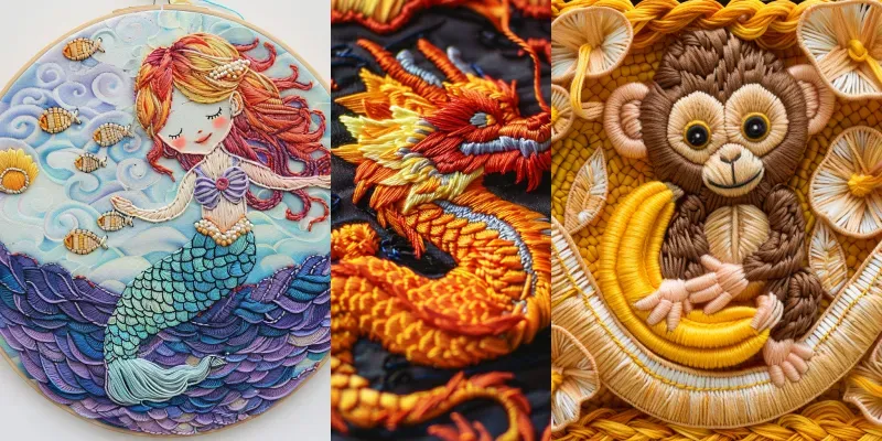 Realistic Embroidery Patterns generated by undefined