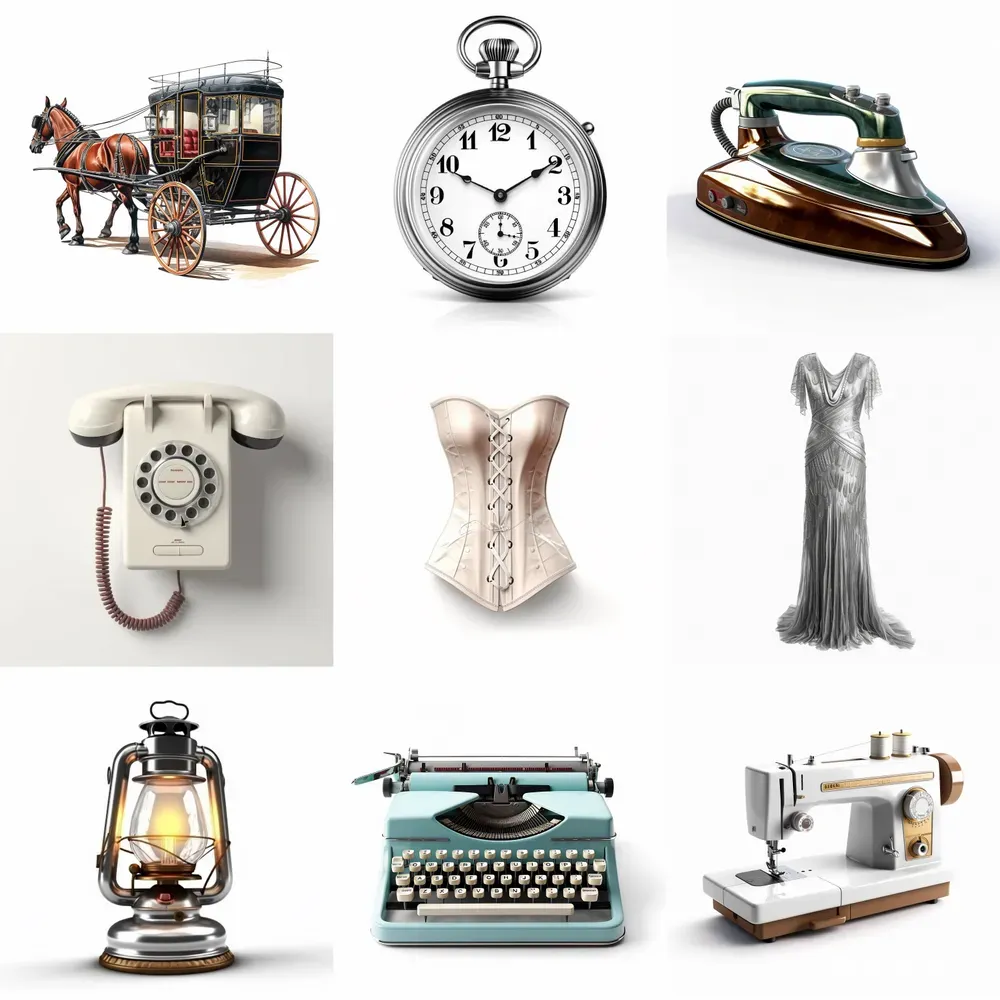 Photorealistic 20th Century Objects
