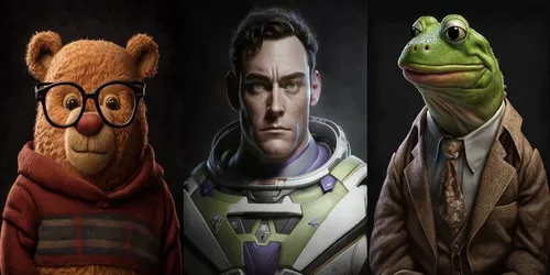 Customizable Animated Character Portraits generated by midjourney