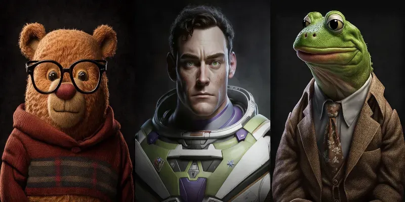Customizable Animated Character Portraits generated by undefined