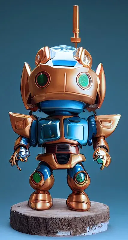 Mini Anime Robot Figurine
