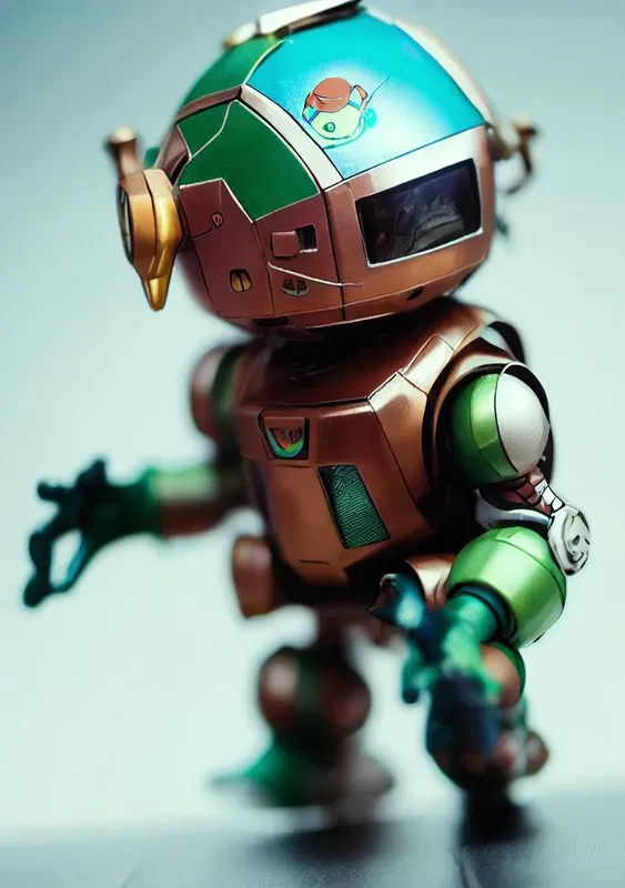 Mini Anime Robot Figurine