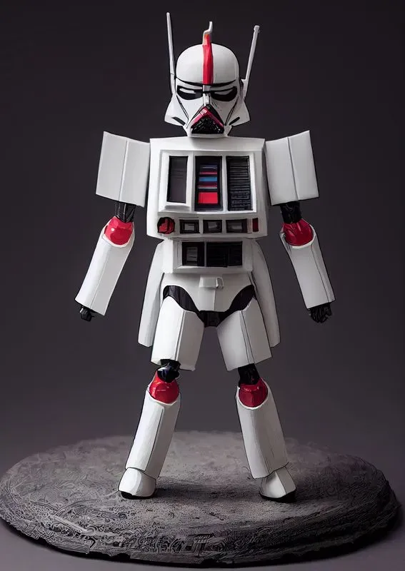 Mini Anime Robot Figurine