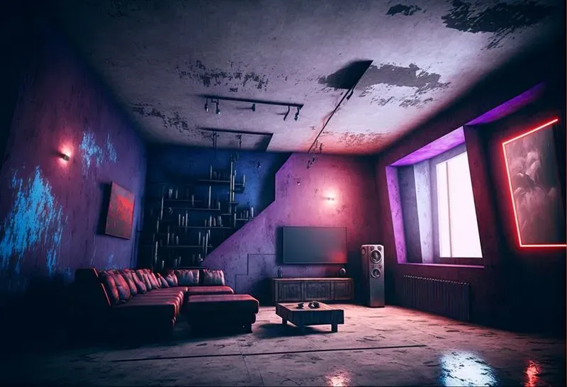 Epic Spooky Lit Interiors