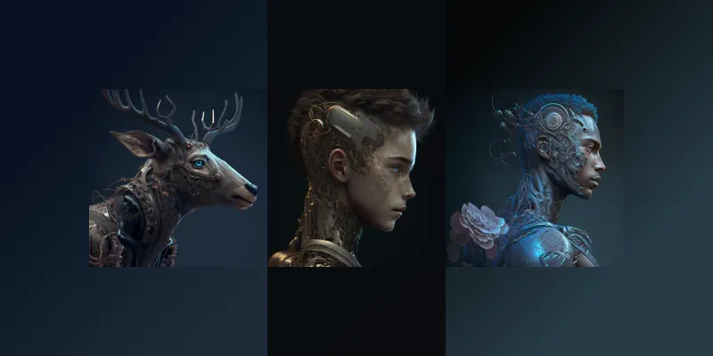 Robot Character Avatars generated by undefined