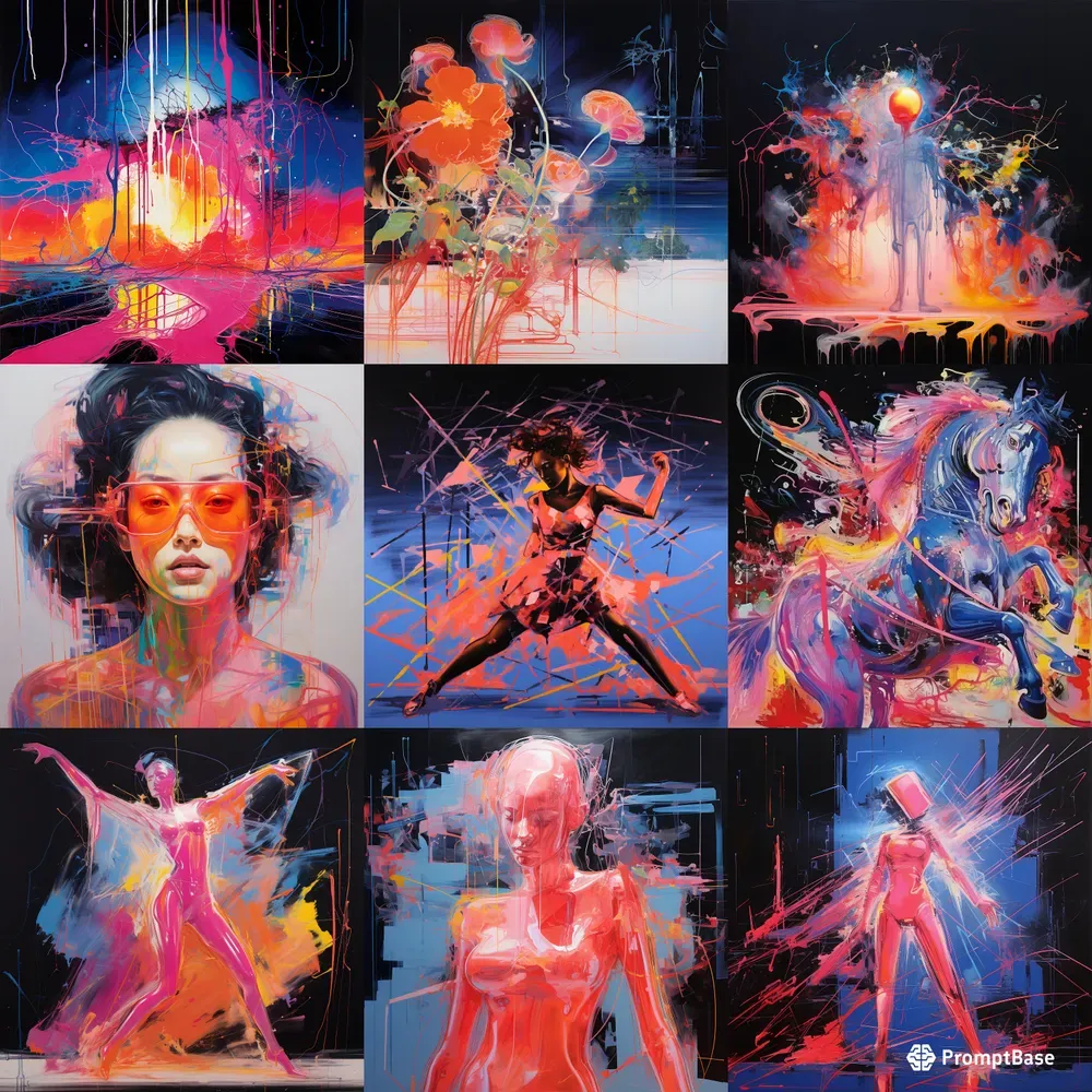 Mehretu Meet Flavin Epic Fusion Art
