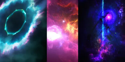 Colorful Space Scene generated by dalle