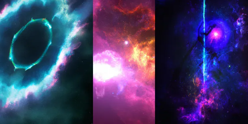 Colorful Space Scene generated by undefined