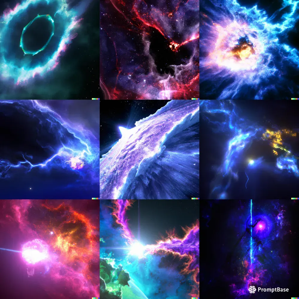 Colorful Space Scene