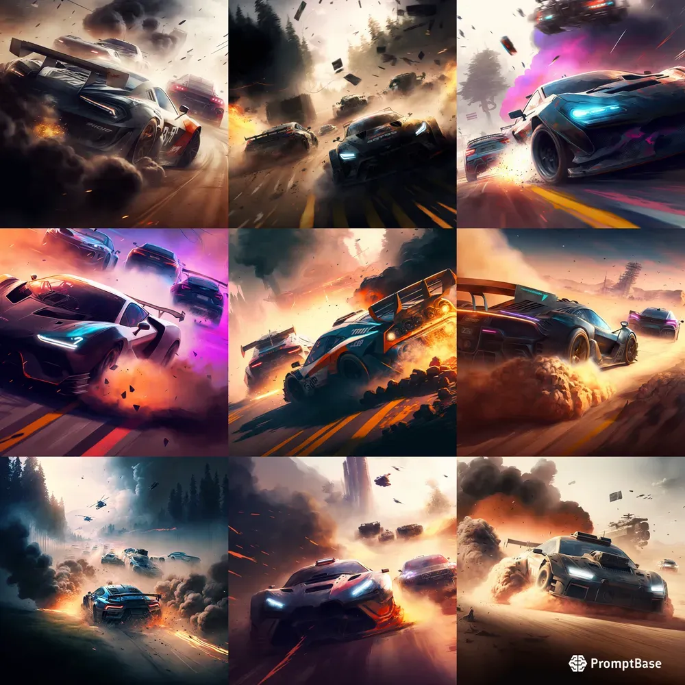 Racing Vehicles Game Art
