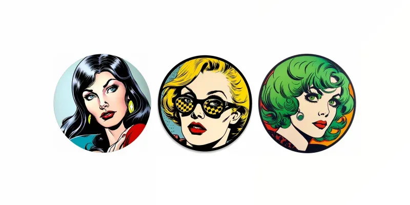 Comic Style Stickers generated by undefined