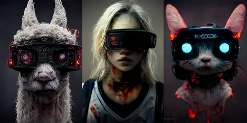 Zombie Metaverse Avatars generated by midjourney