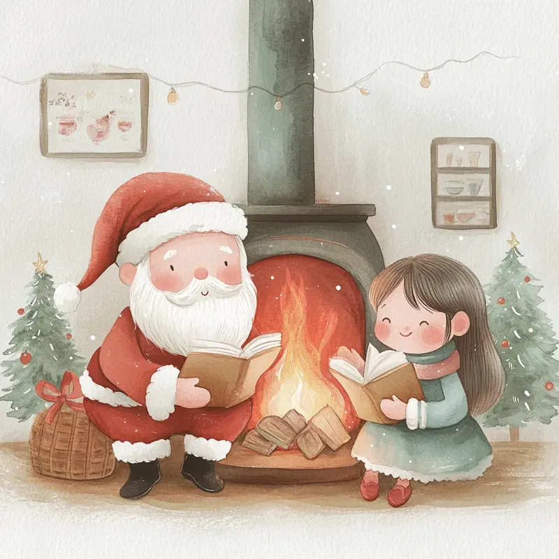 Cozy Watercolor Christmas Illustrations