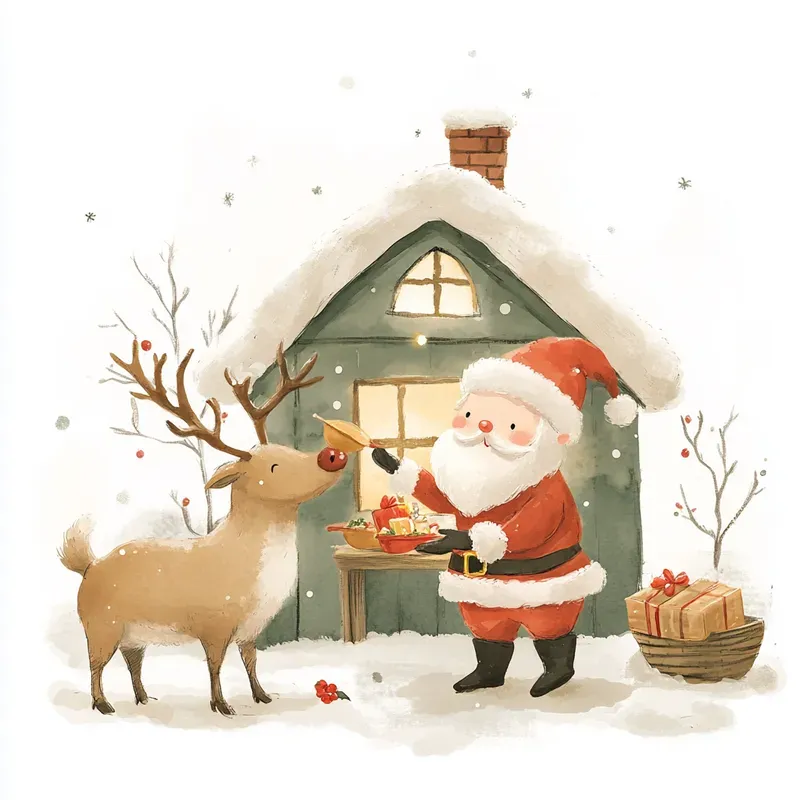 Cozy Watercolor Christmas Illustrations