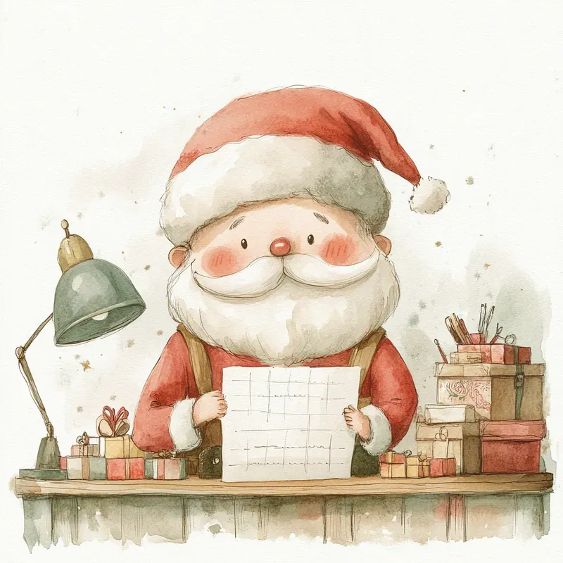 Cozy Watercolor Christmas Illustrations