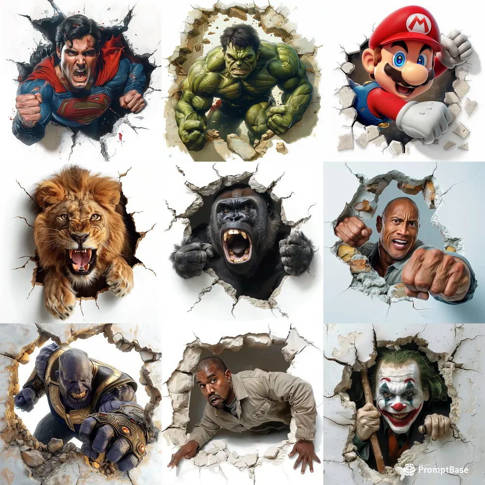 Breaking Through Walls Funny Photos