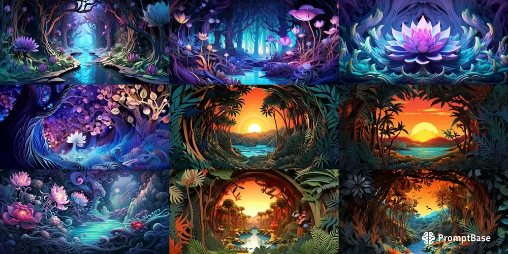 Enchanted Forest Papercut Crafts