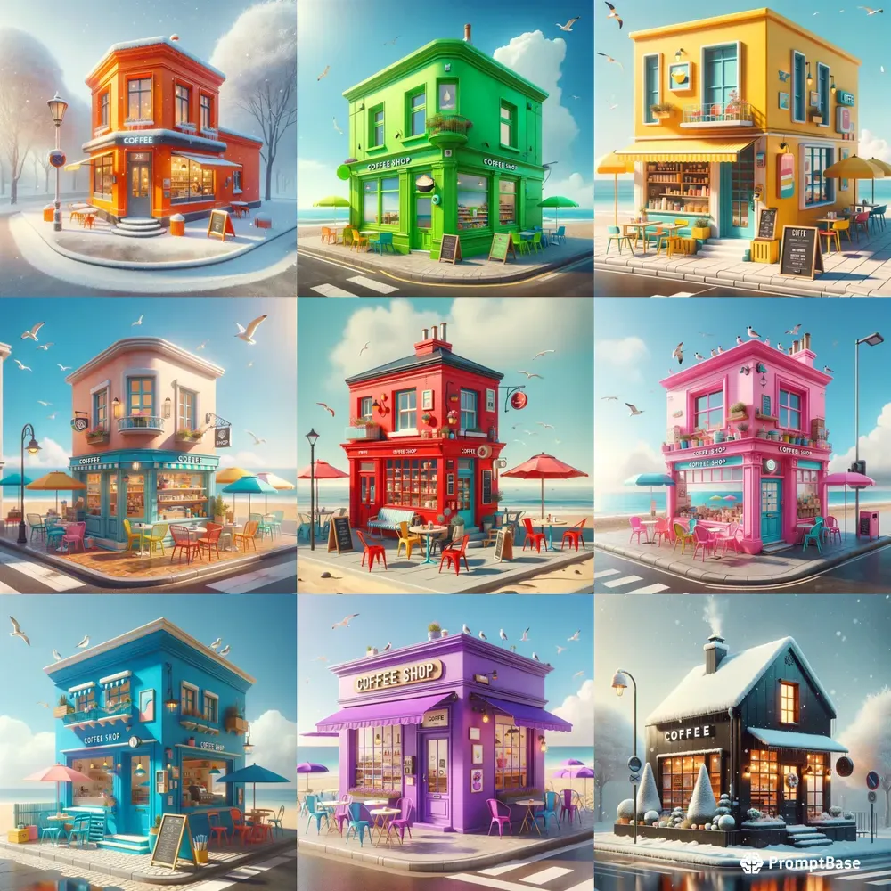 Bright Summer Coffee Shop