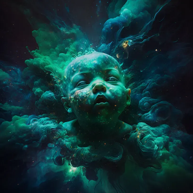 Wavy Ink Celestial Characters