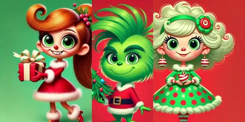 Holiday Whoville Character Cliparts generated by undefined
