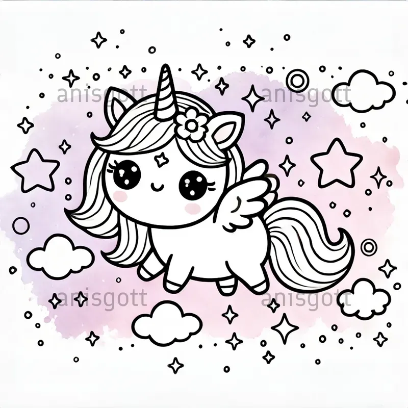 Cute Pastel Kawaii Coloring Pages