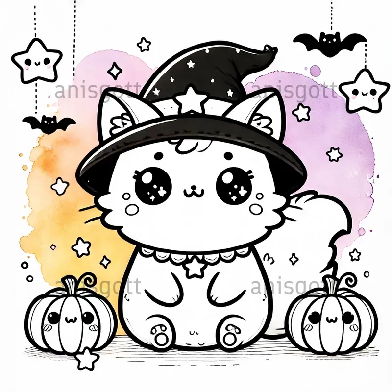 Cute Pastel Kawaii Coloring Pages