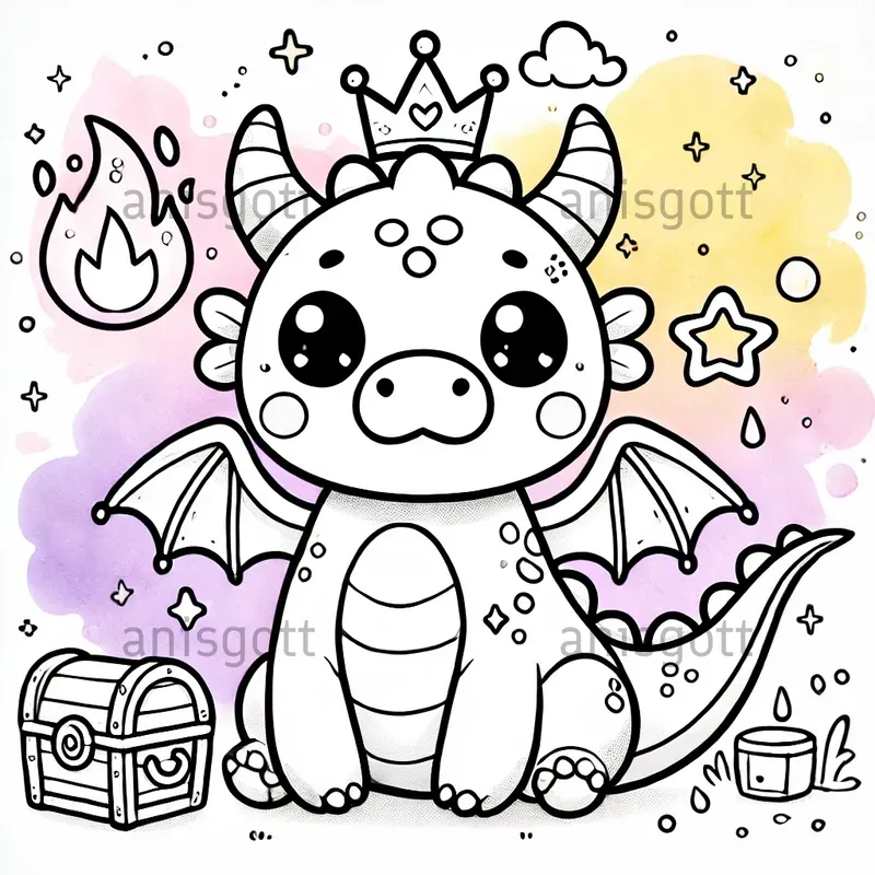 Cute Pastel Kawaii Coloring Pages