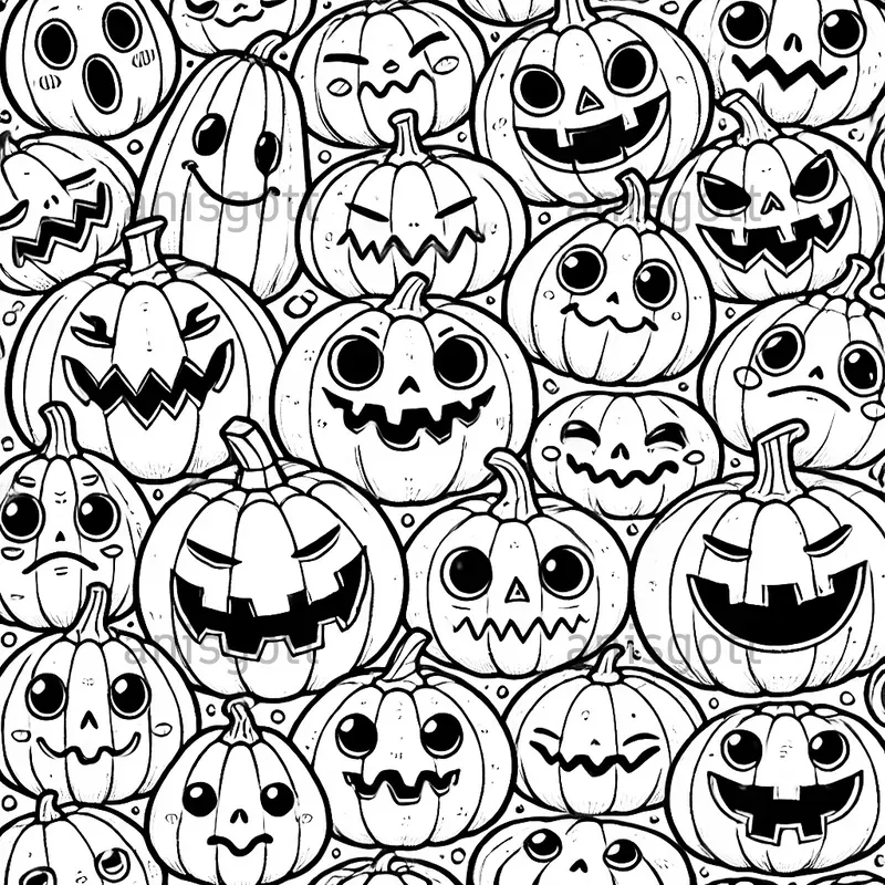 Cute Halloween Coloring Pages