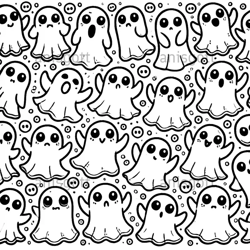 Cute Halloween Coloring Pages