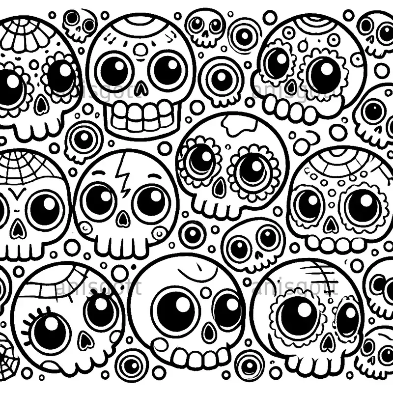 Cute Halloween Coloring Pages