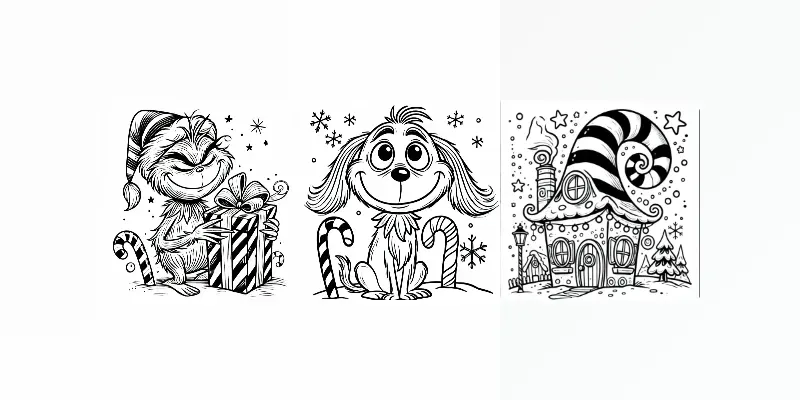 Whoville Magic Holiday Coloring Fun generated by undefined