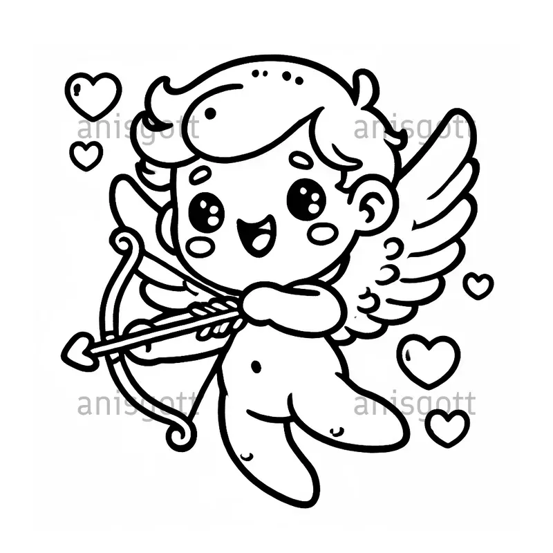 Valentines Day Simple Coloring Pages