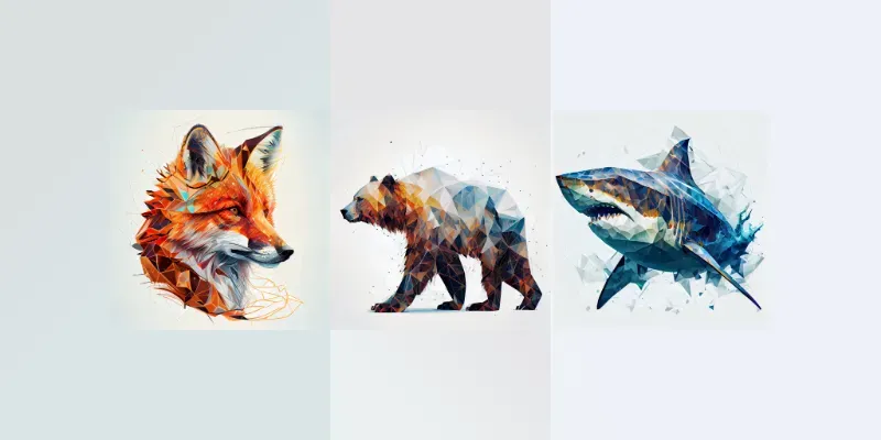 Polygonal Animal generated by undefined
