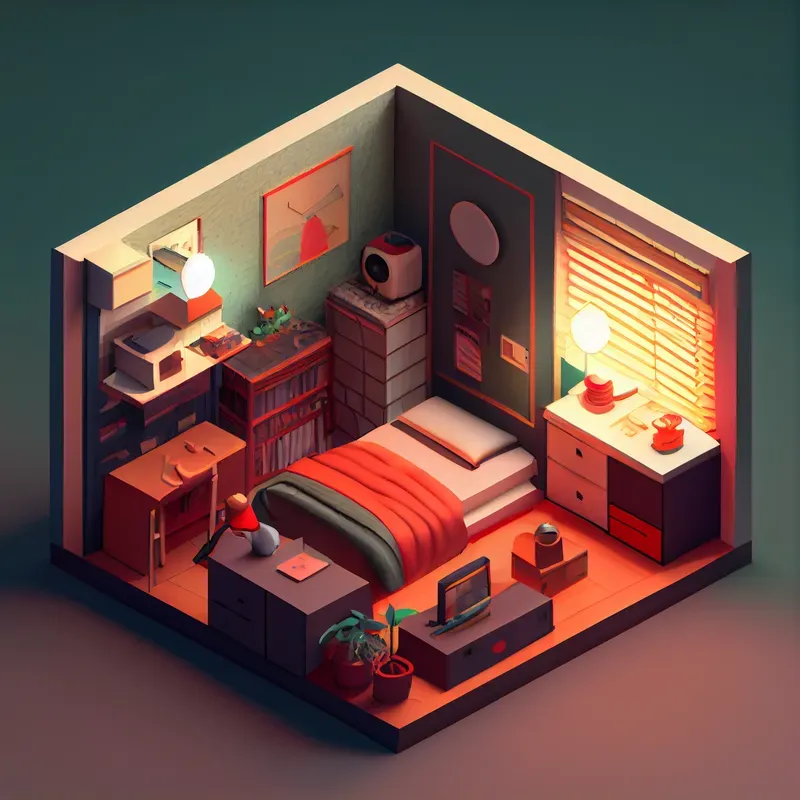 Isometric Home Spaces 3D