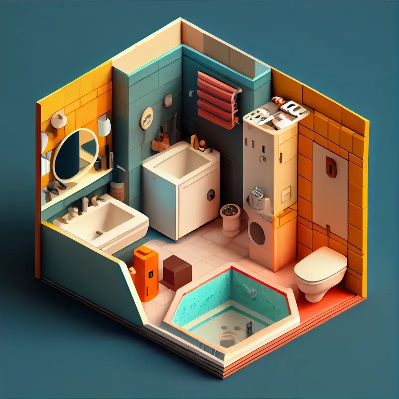 Isometric Home Spaces 3D