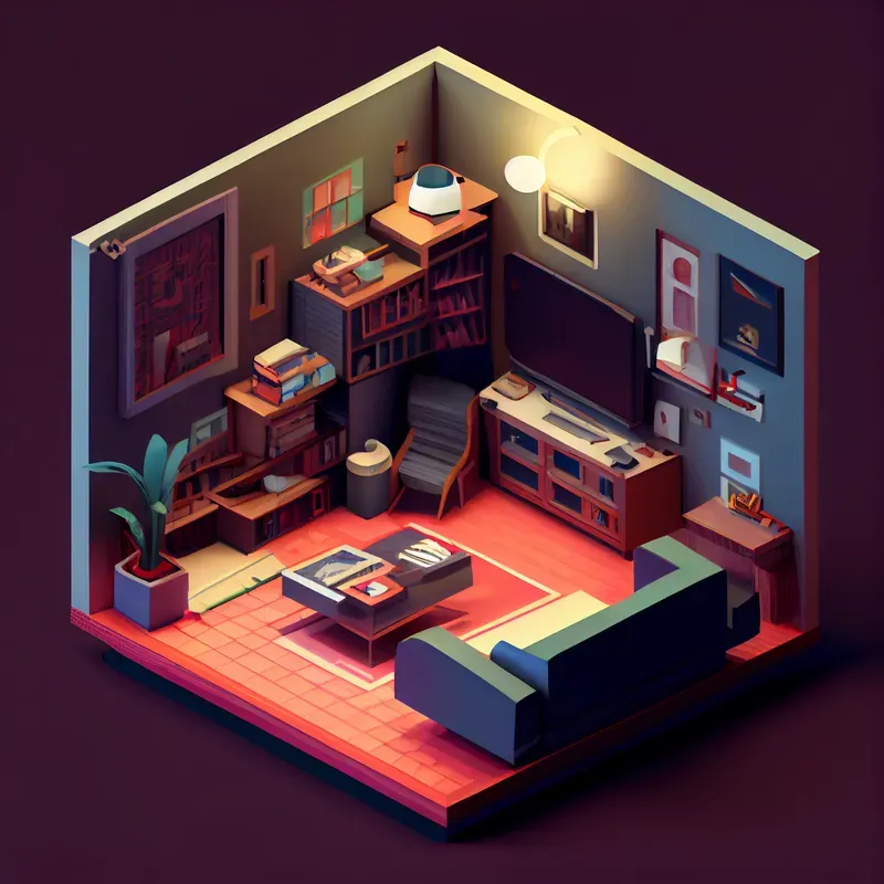 Isometric Home Spaces 3D