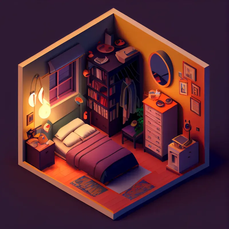 Isometric Home Spaces 3D