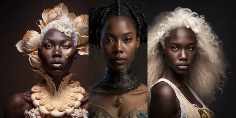 Vanilla Queens An Exquisite Portraits generated by undefined