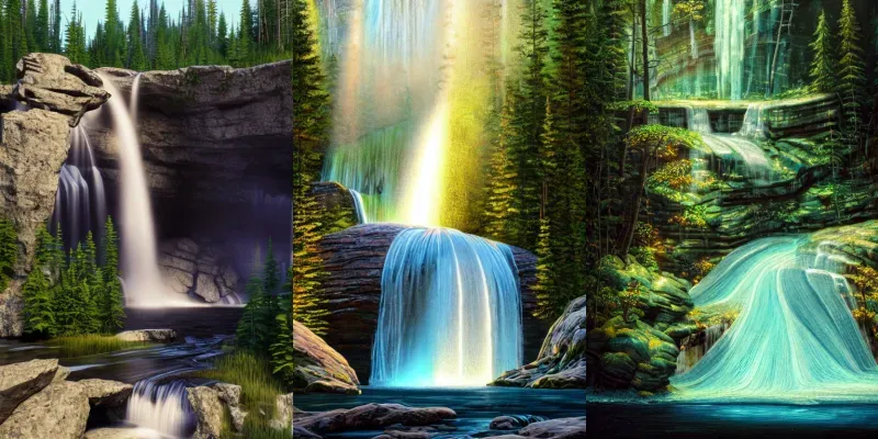Waterfall Landscapes generated by undefined