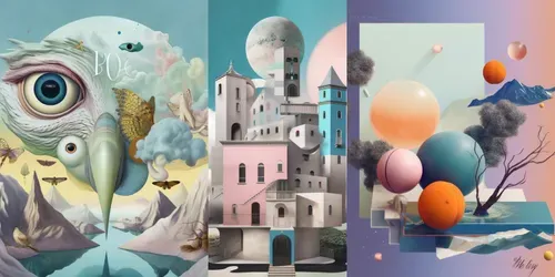 Album Design Surrealdreamscapes generated by midjourney