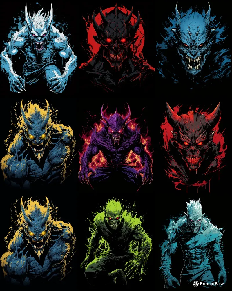 Brutal Demon Tshirt Designs